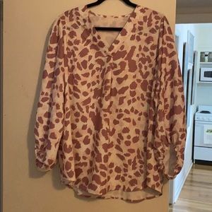 Animal print blouse
